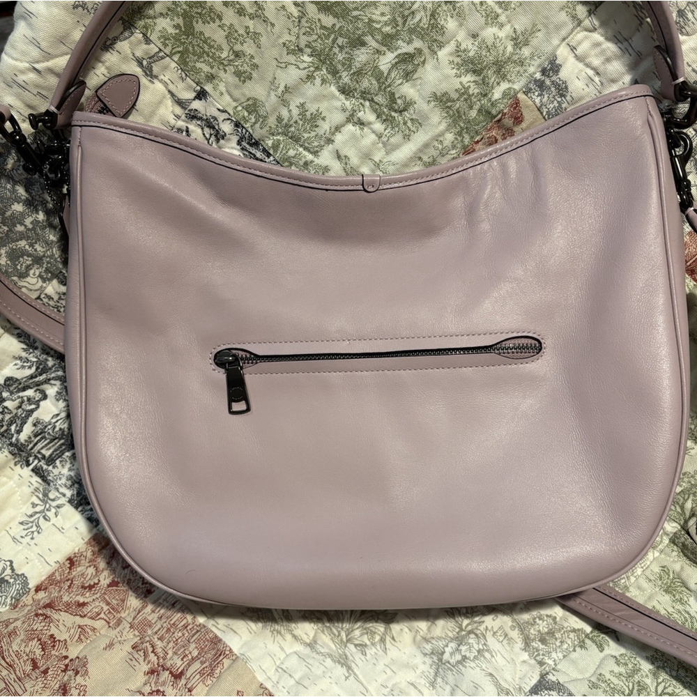 COACH Soft Tabby Hobo in Lilac Purple & Gunmetal Crossbody Shoulder Bag - Picture 8 of 16